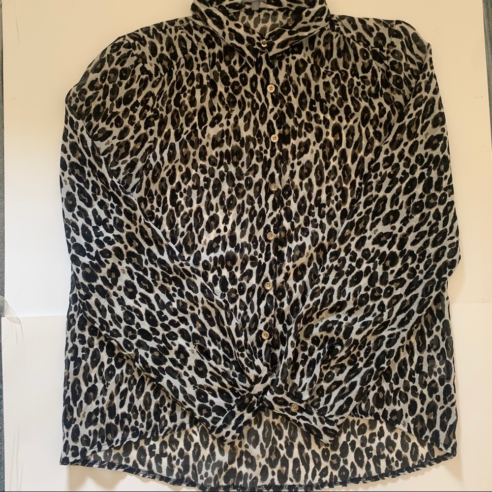 Leopard Print Blouse